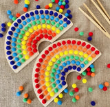 Rainbow beads- Sorting Board