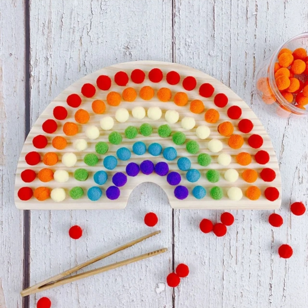 Rainbow beads- Sorting Board