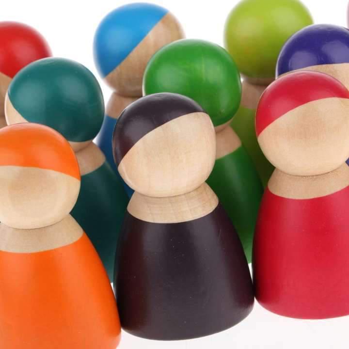 Rainbow Peg Dolls (12pc)