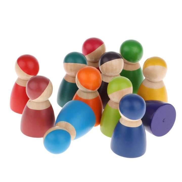 Rainbow Peg Dolls (12pc)