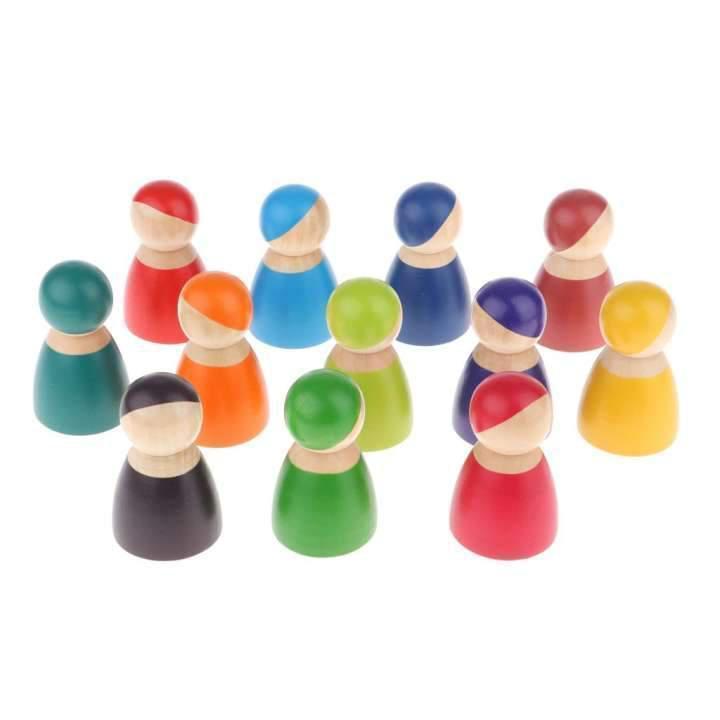 Rainbow Peg Dolls (12pc)